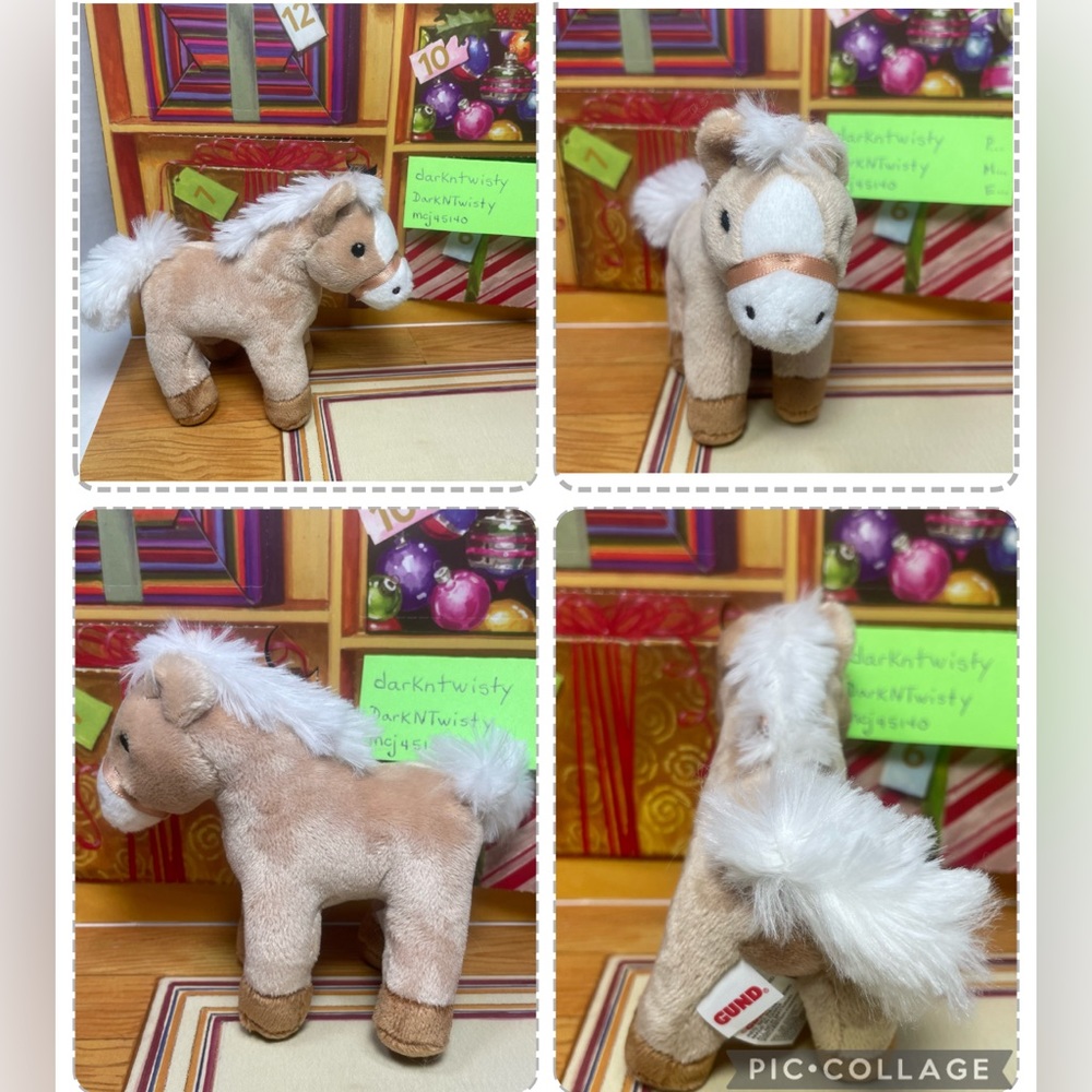 1 BRAND NEW GUND MINI PONY PONEY PLUSH ORNAMENT TOY APPROX 4” PRICE FIRM - Picture 12 of 15